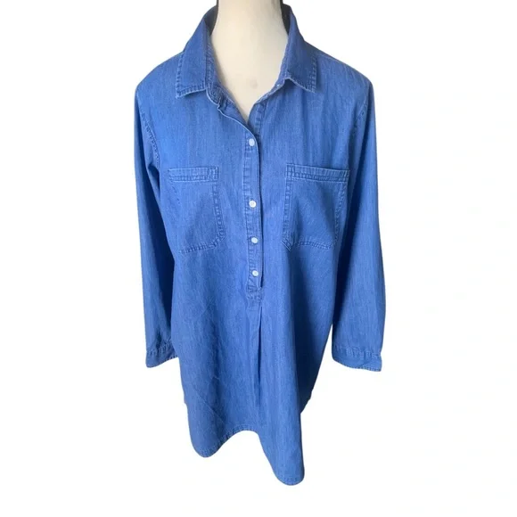 Old Navy denim chambray shirt dress - Picture 6 of 15